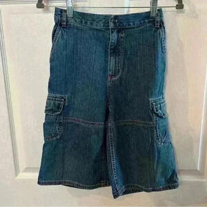 Hannah Andersson Denim Shorts Jorts Size 150 US Size 12, Elastic Waistband, GUC